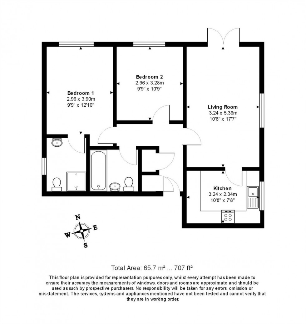 Floorplan for Guildford Road Ash,Hampshire GU12 6BE