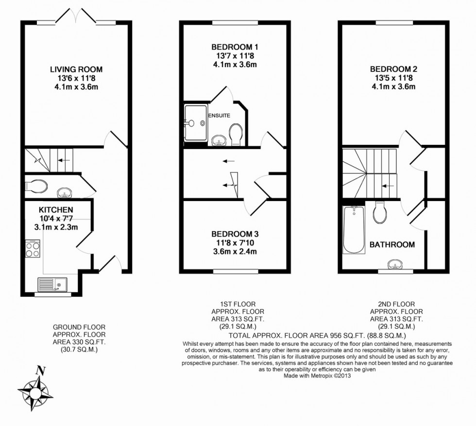 Floorplan for Clockhouse Road, Farnborough