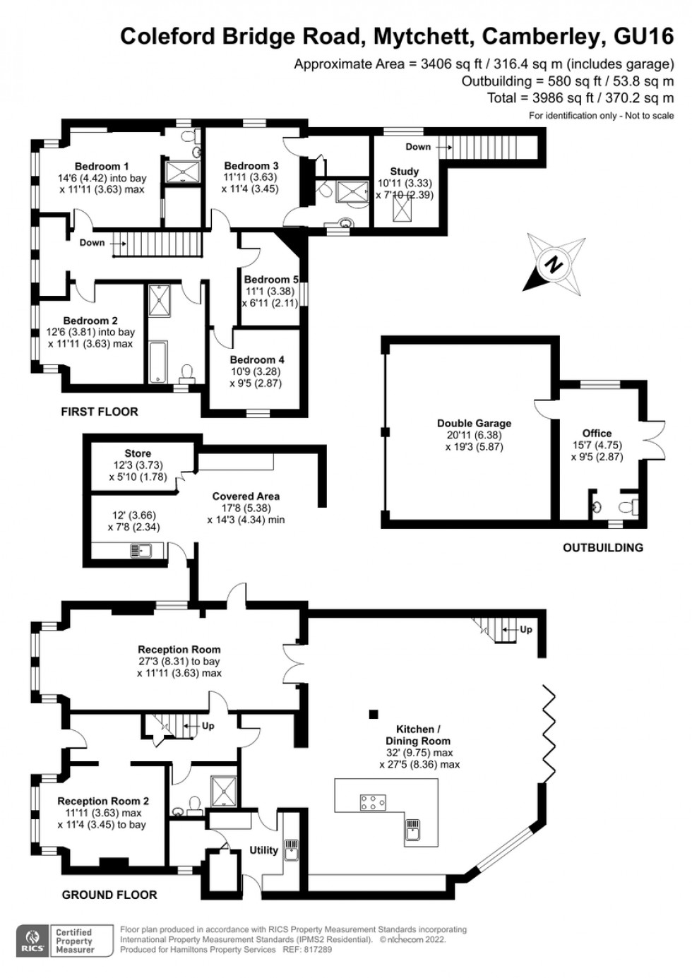 Floorplan for Coleford Bridge Road, Mytchett