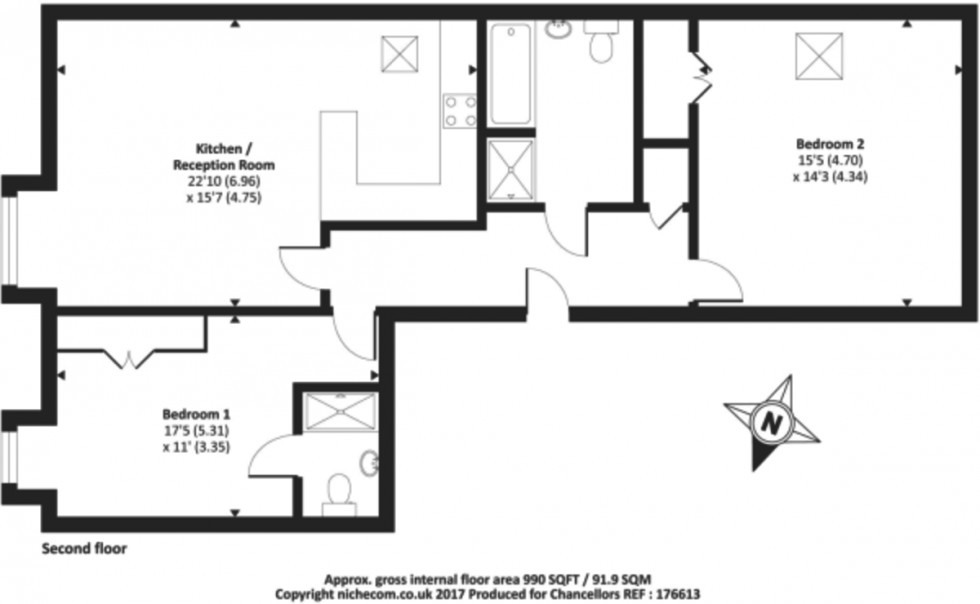 Floorplan for Heath House, Frimley Green Road