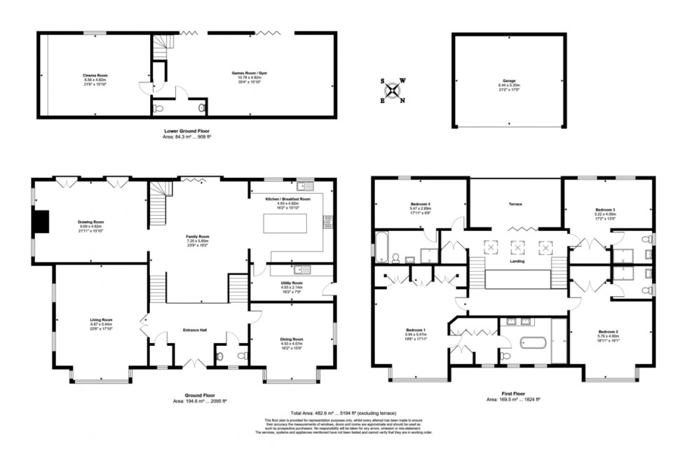 Floorplan for Lynwood Heath Rise,Surrey GU15 2ER