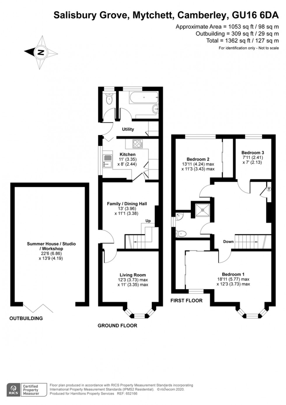 Floorplan for Salisbury Grove, Mytchett