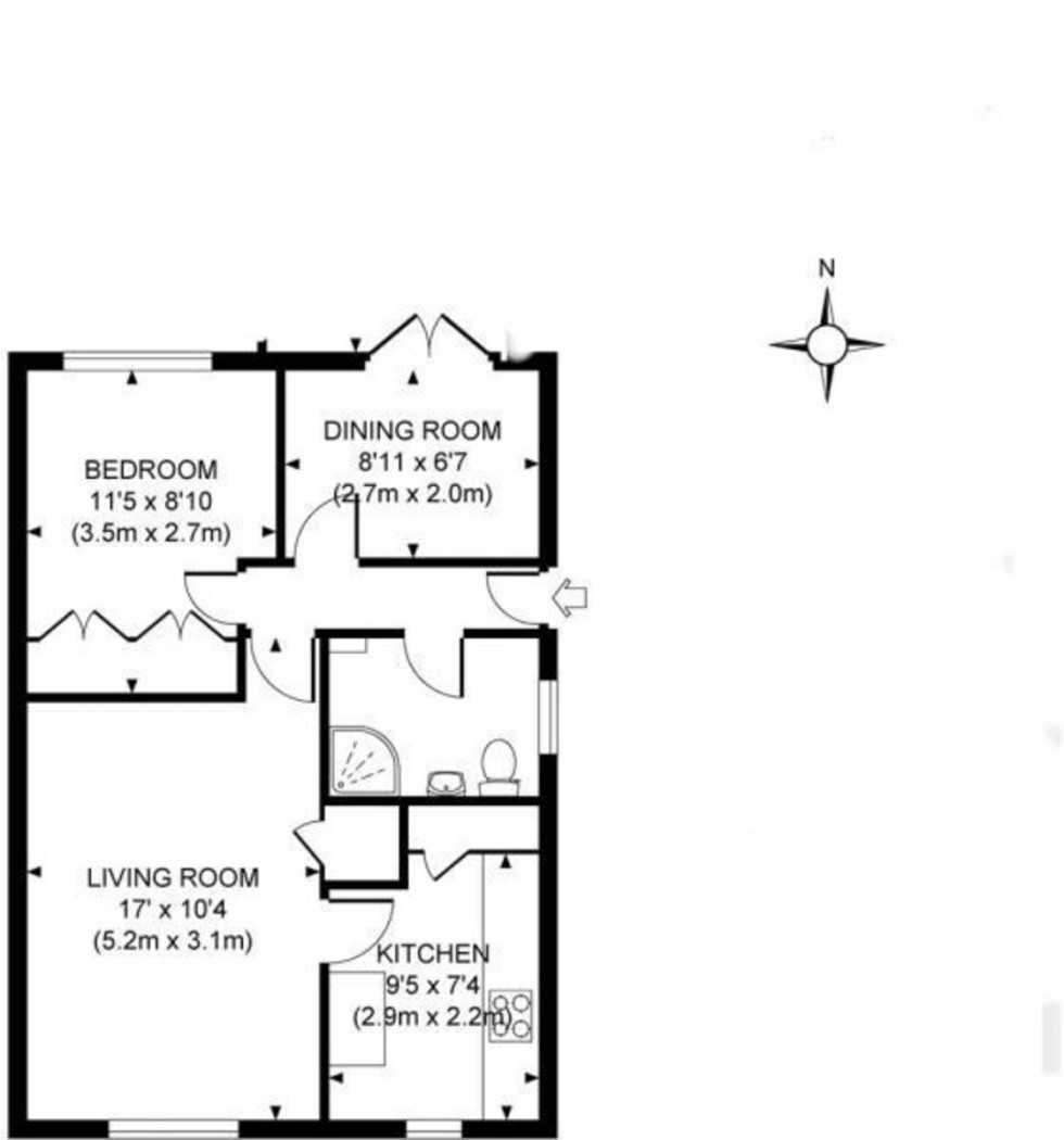 Floorplan for Sheets Heath Lane Brookwood,Surrey GU24 0EH