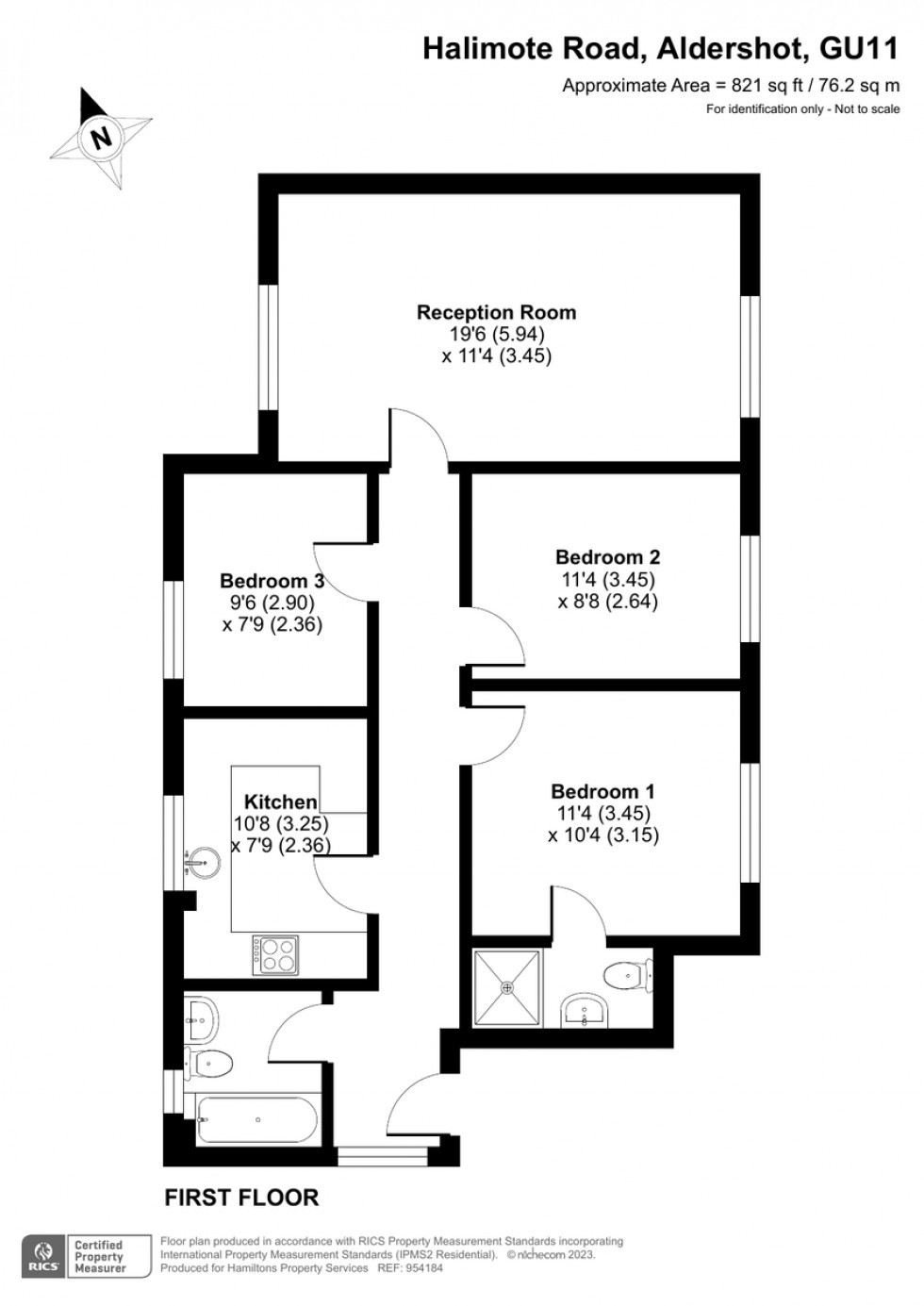 Floorplan for Halimote Road, Aldershot