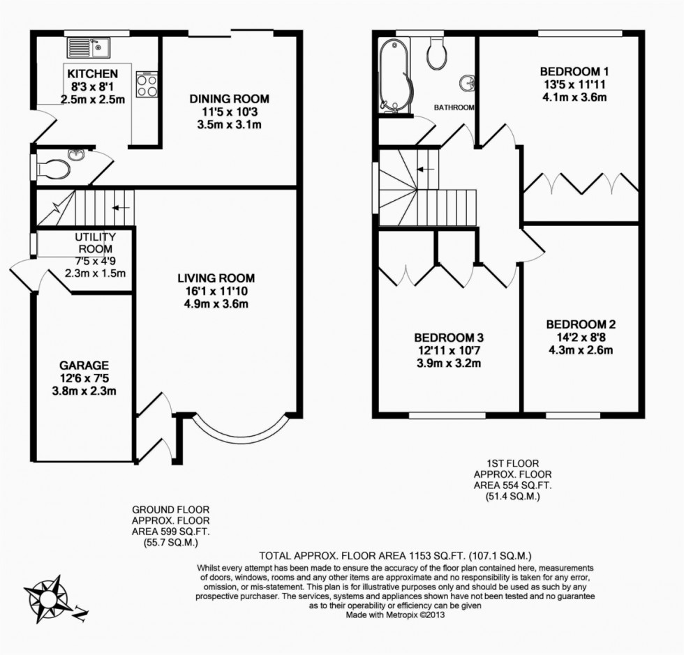 Floorplan for Gresham Way, Frimley Green