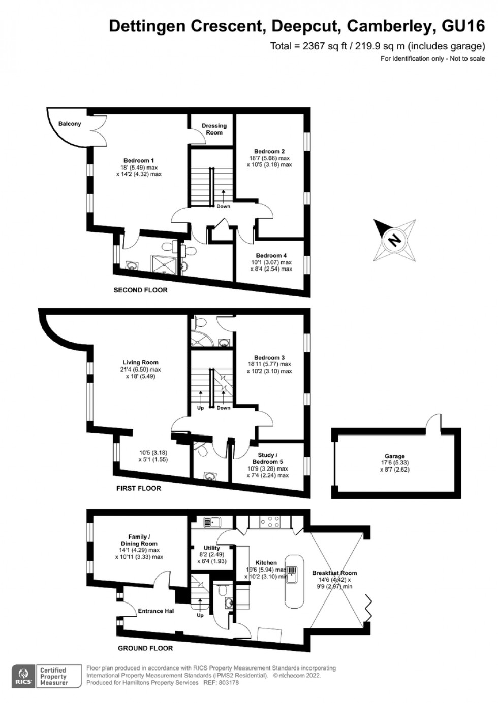 Floorplan for Deepcut, Camberley