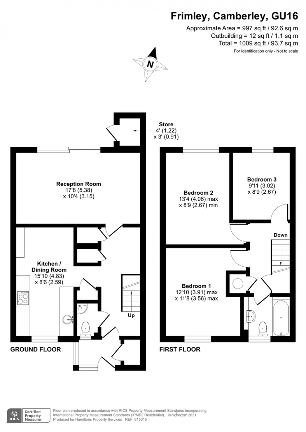 Floorplan for Bridgemead, Frimley, Camberley