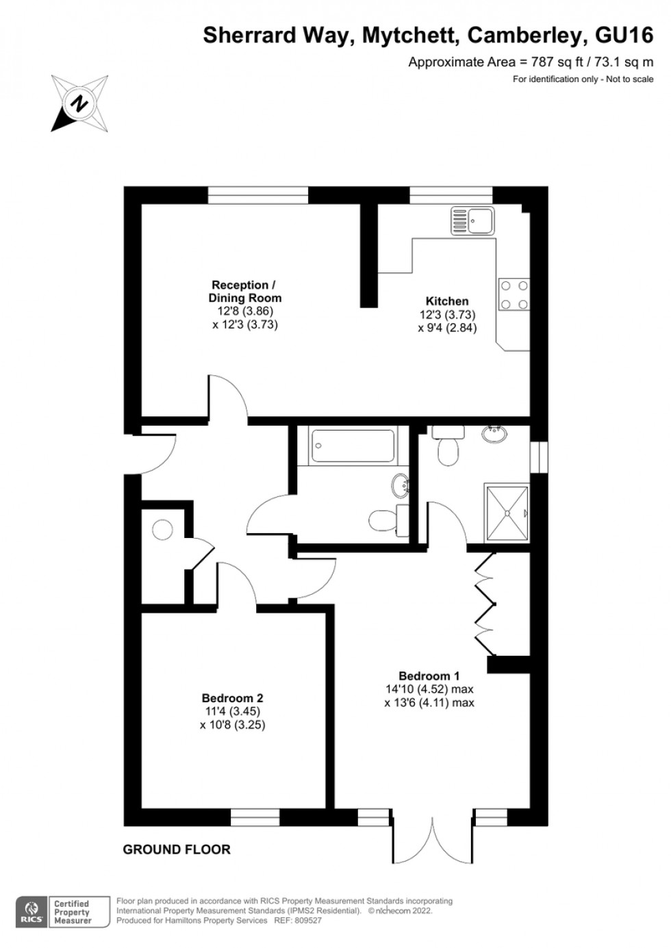 Floorplan for Sherrard Way, Mytchett