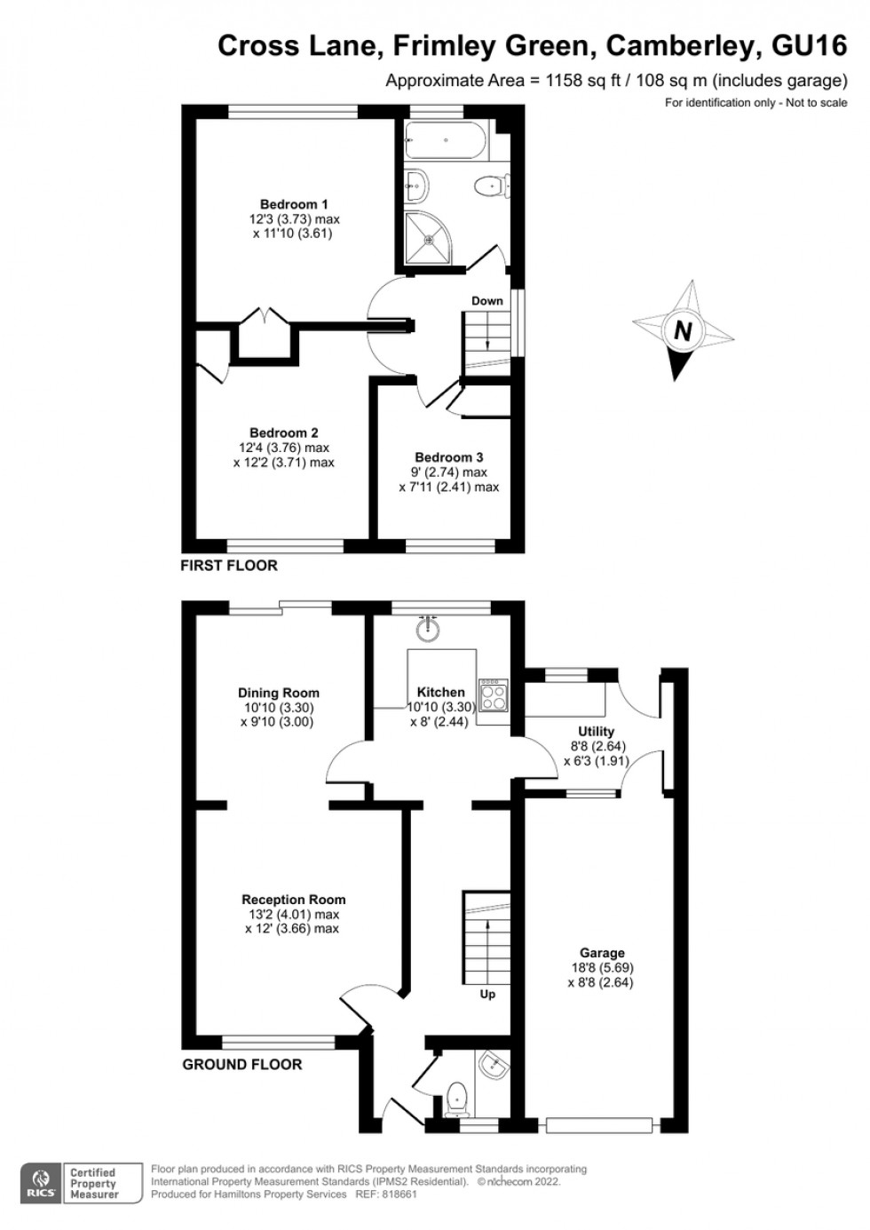 Floorplan for Cross Lane, Frimley Green