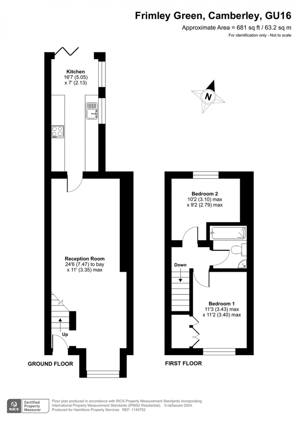 Floorplan for Frimley Green, Camberley