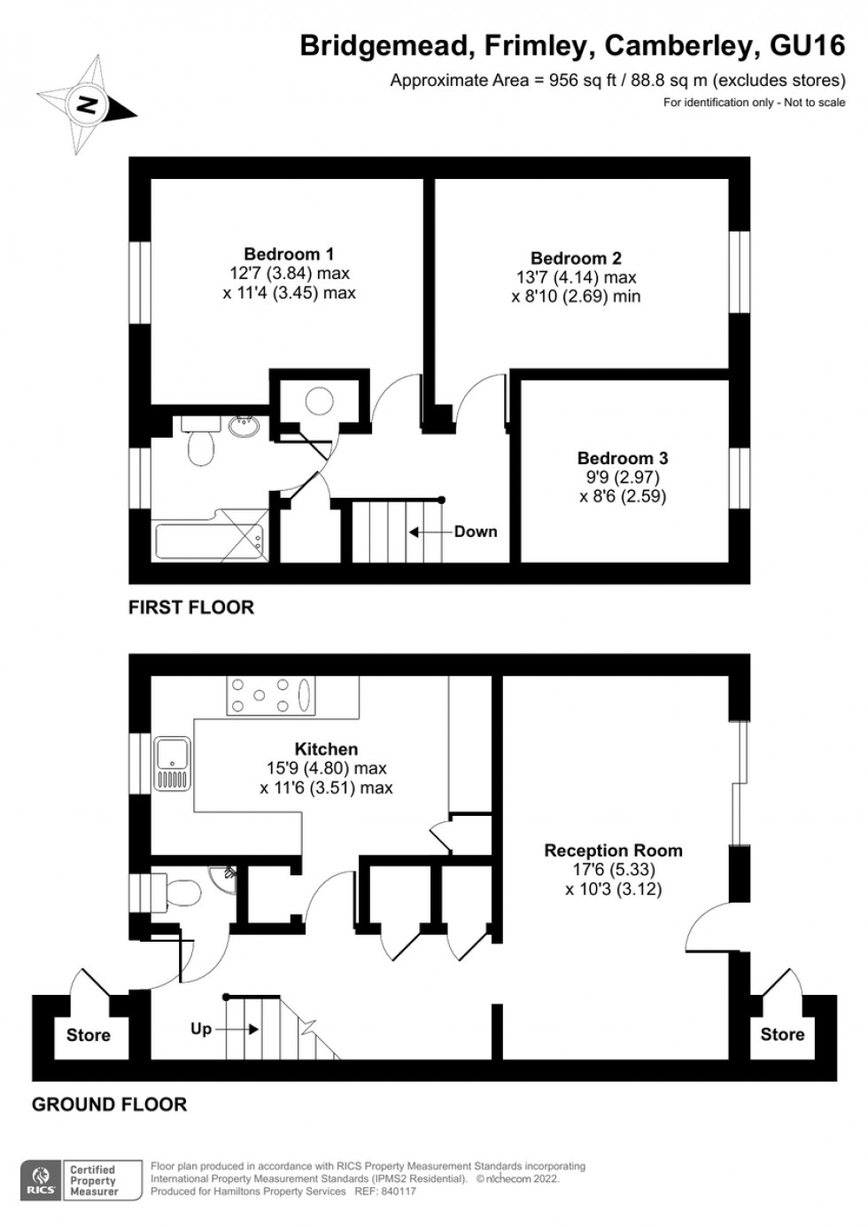 Floorplan for Bridgemead, Frimley, Camberley