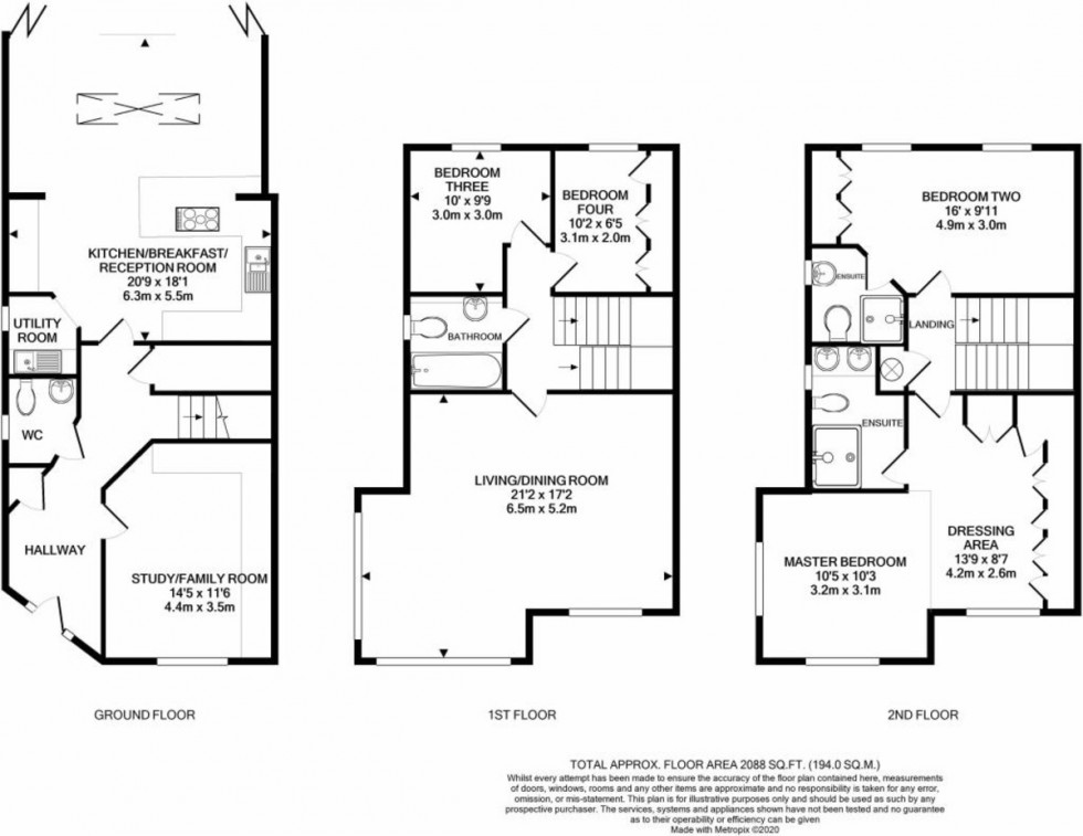 Floorplan for Dettingen Crescent, Deepcut