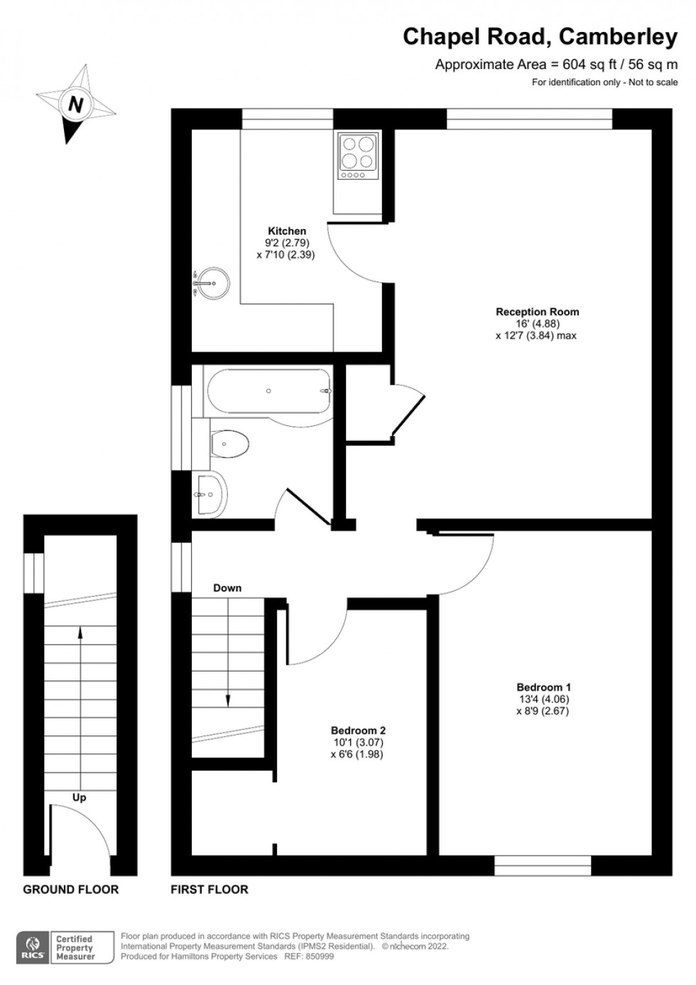Floorplan for Chapel Road, Camberley, Surrey