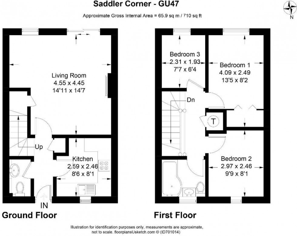 Floorplan for Saddler Corner, Sandhurst