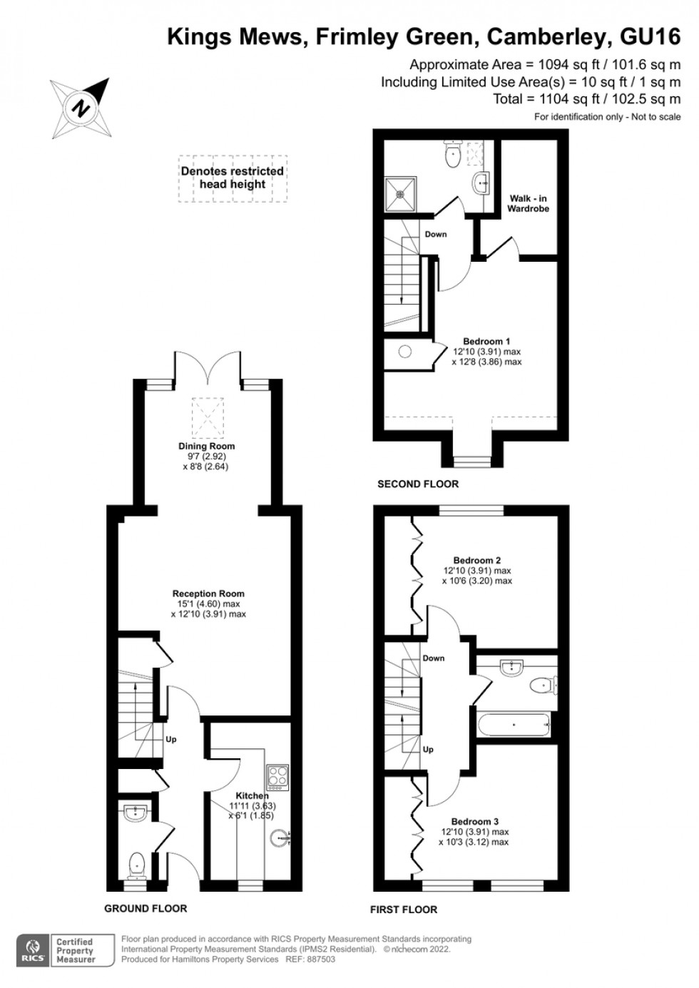 Floorplan for Kings Mews, Frimley Green