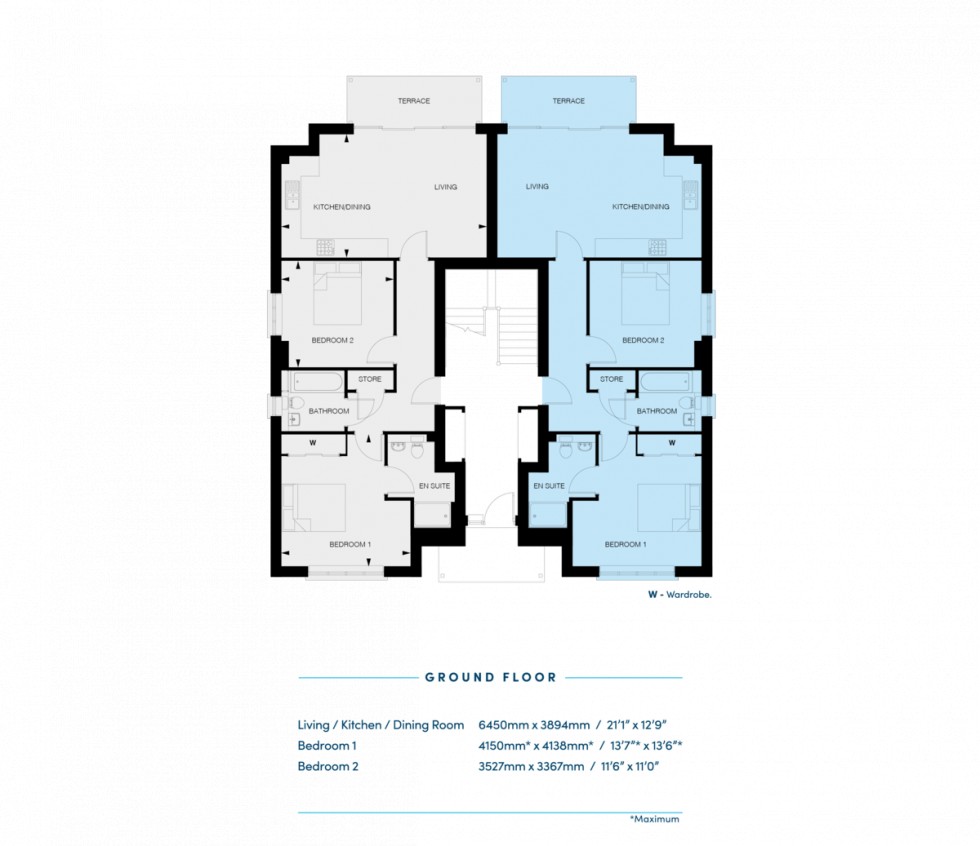 Floorplan for Lake Avenue, Waters Edge