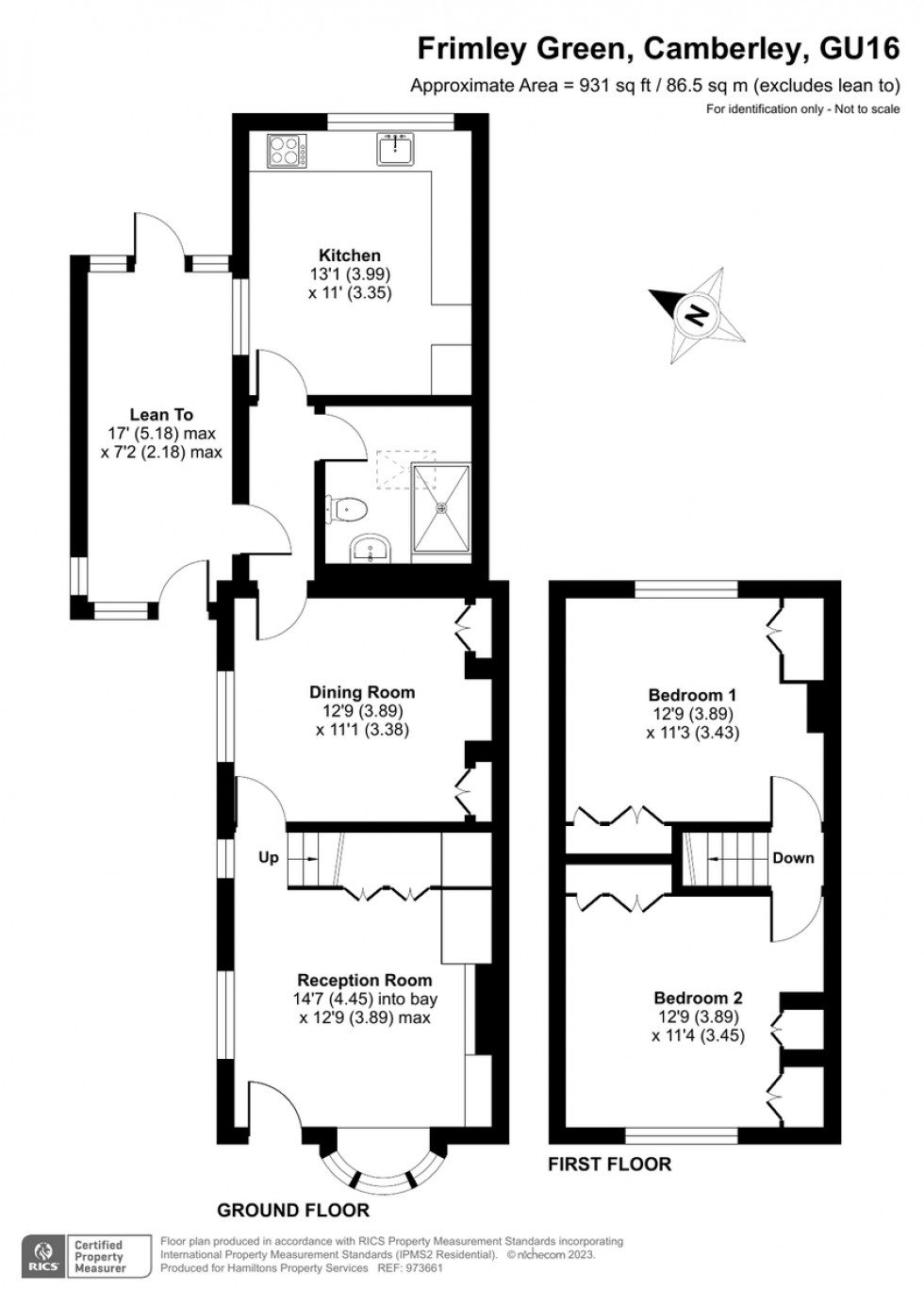 Floorplan for Frimley Green, Camberley