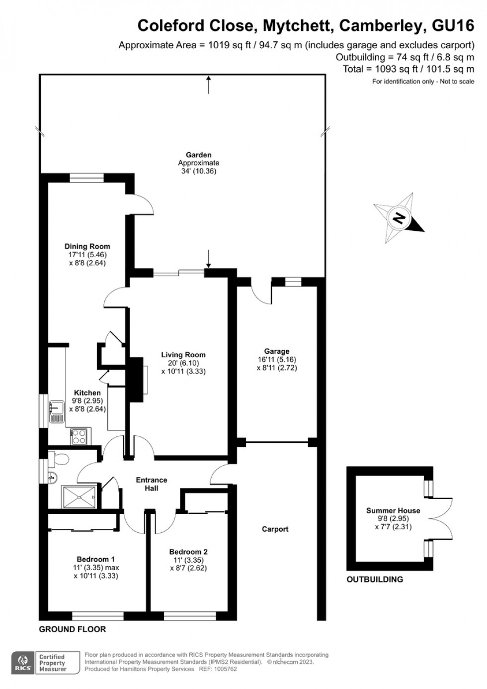 Floorplan for Mytchett, Camberley