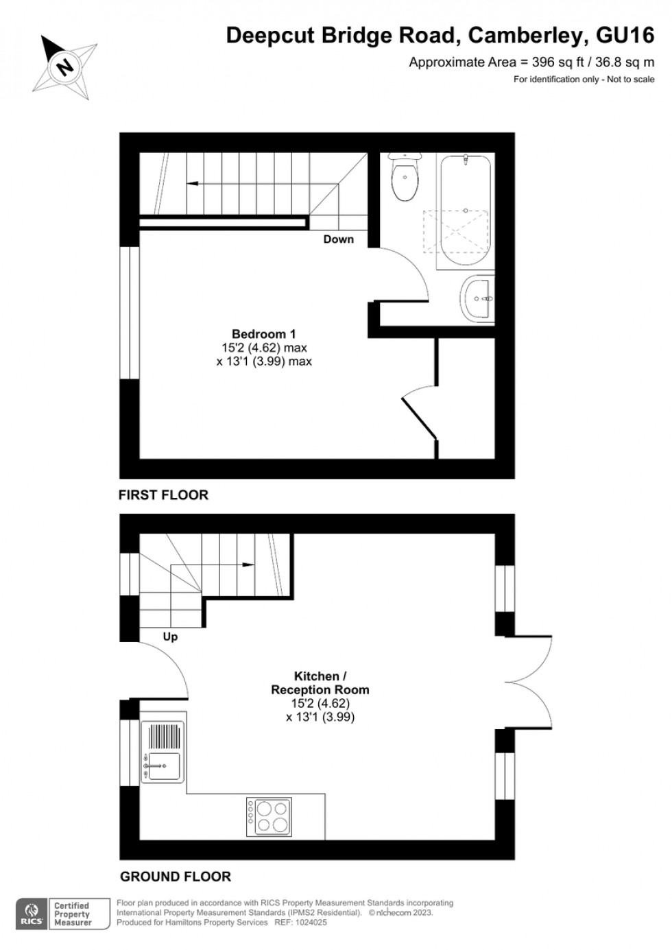 Floorplan for Deepcut, Camberley