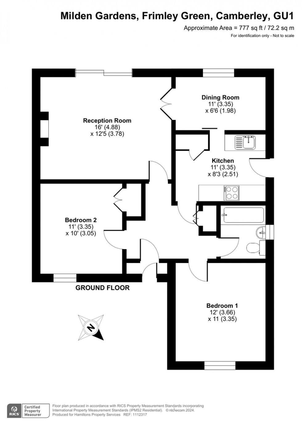 Floorplan for Frimley Green, Camberley