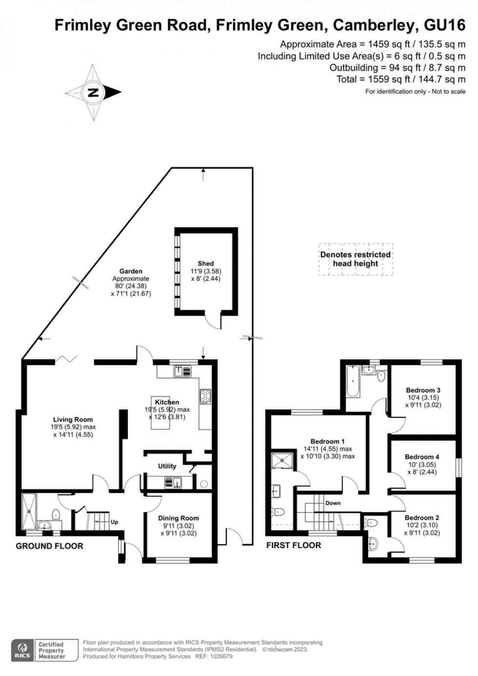 Floorplan for Frimley Green, Camberley