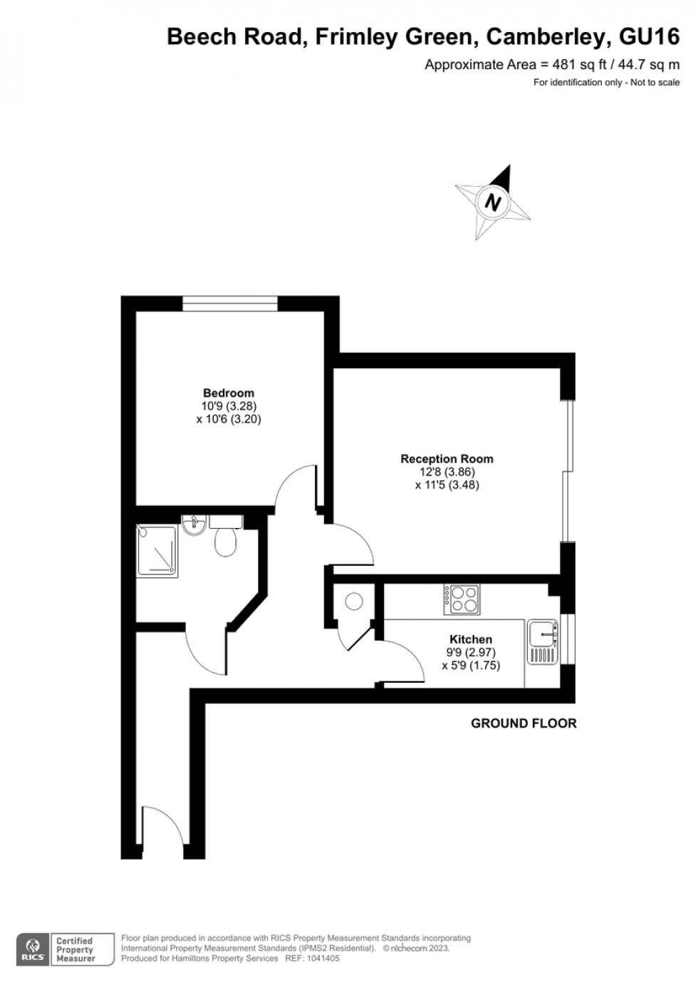 Floorplan for Beech Road, Frimley Green