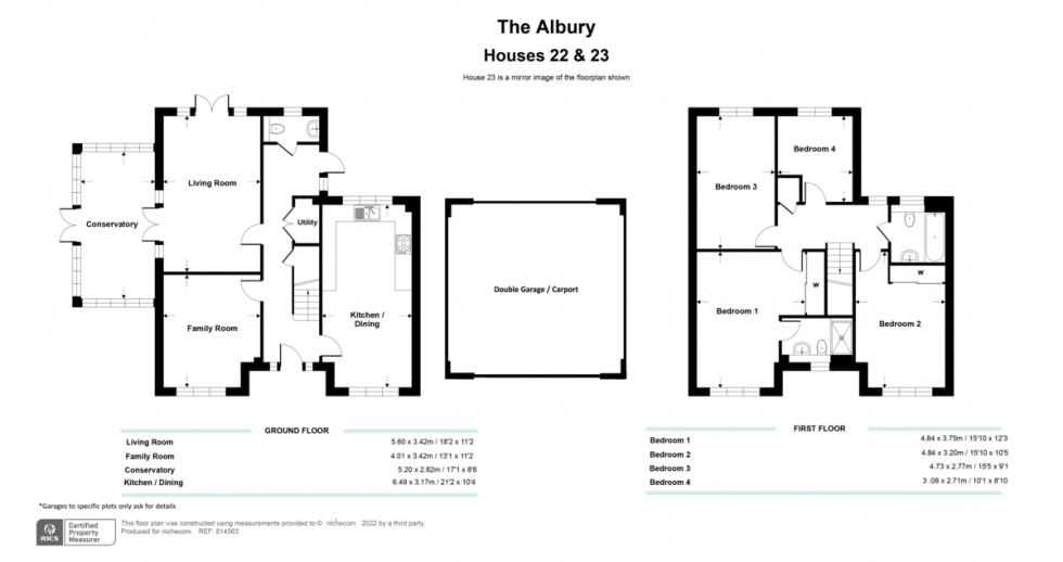 Floorplan for The Albury, Lake Avenue, Waters Edge