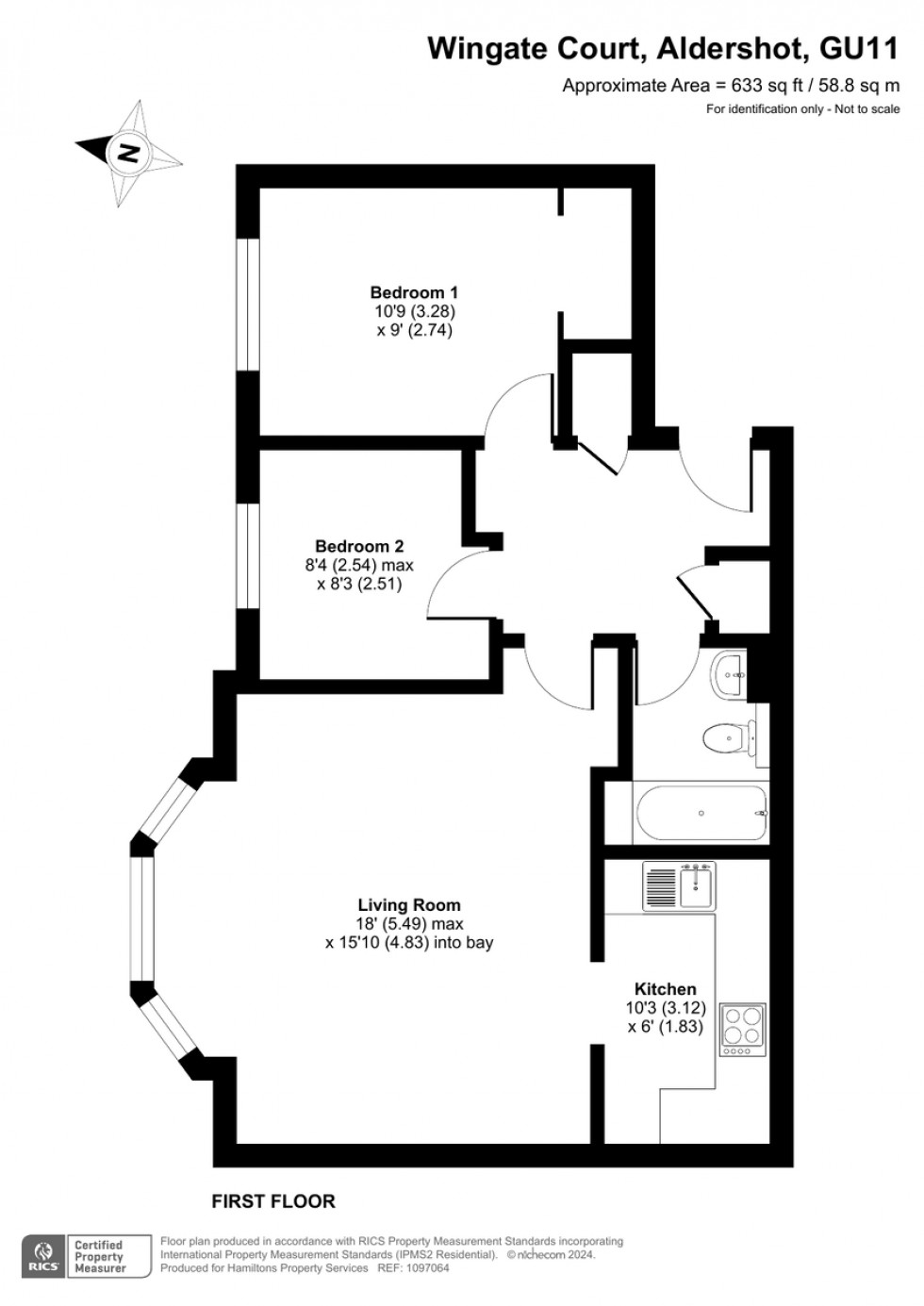 Floorplan for Wingate Court, Aldershot