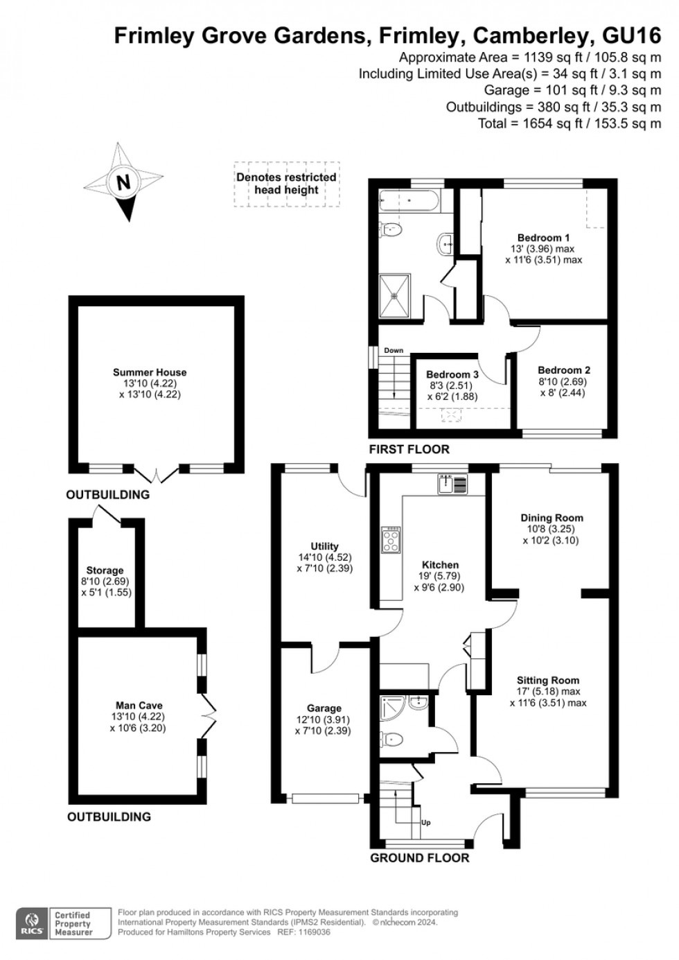 Floorplan for Frimley, Camberley, Surrey