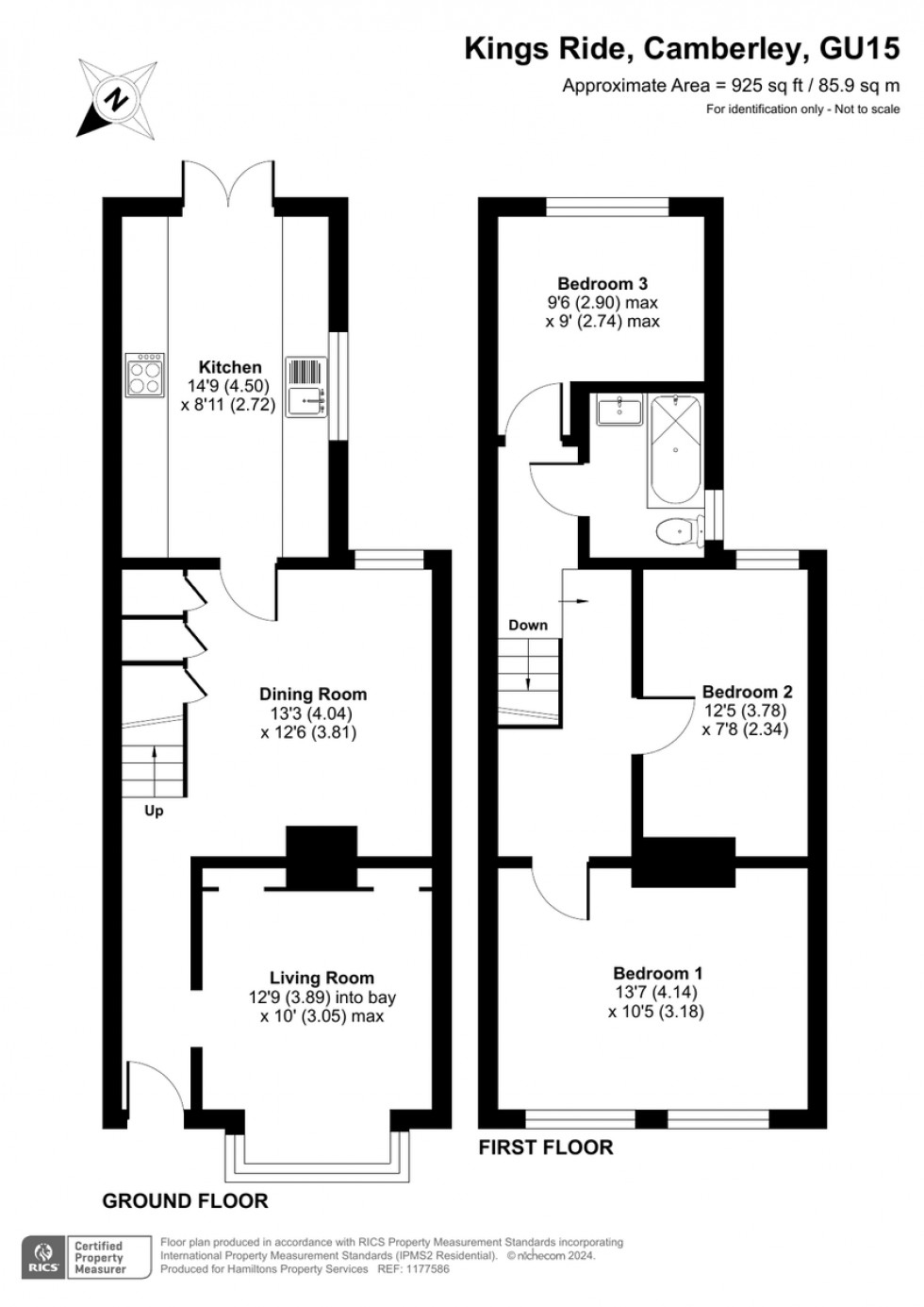 Floorplan for Kings Ride, Camberley
