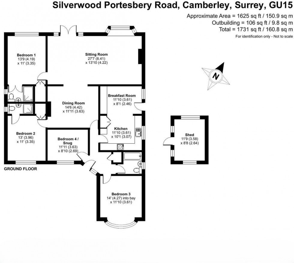 Floorplan for Portesbery Road, Camberley