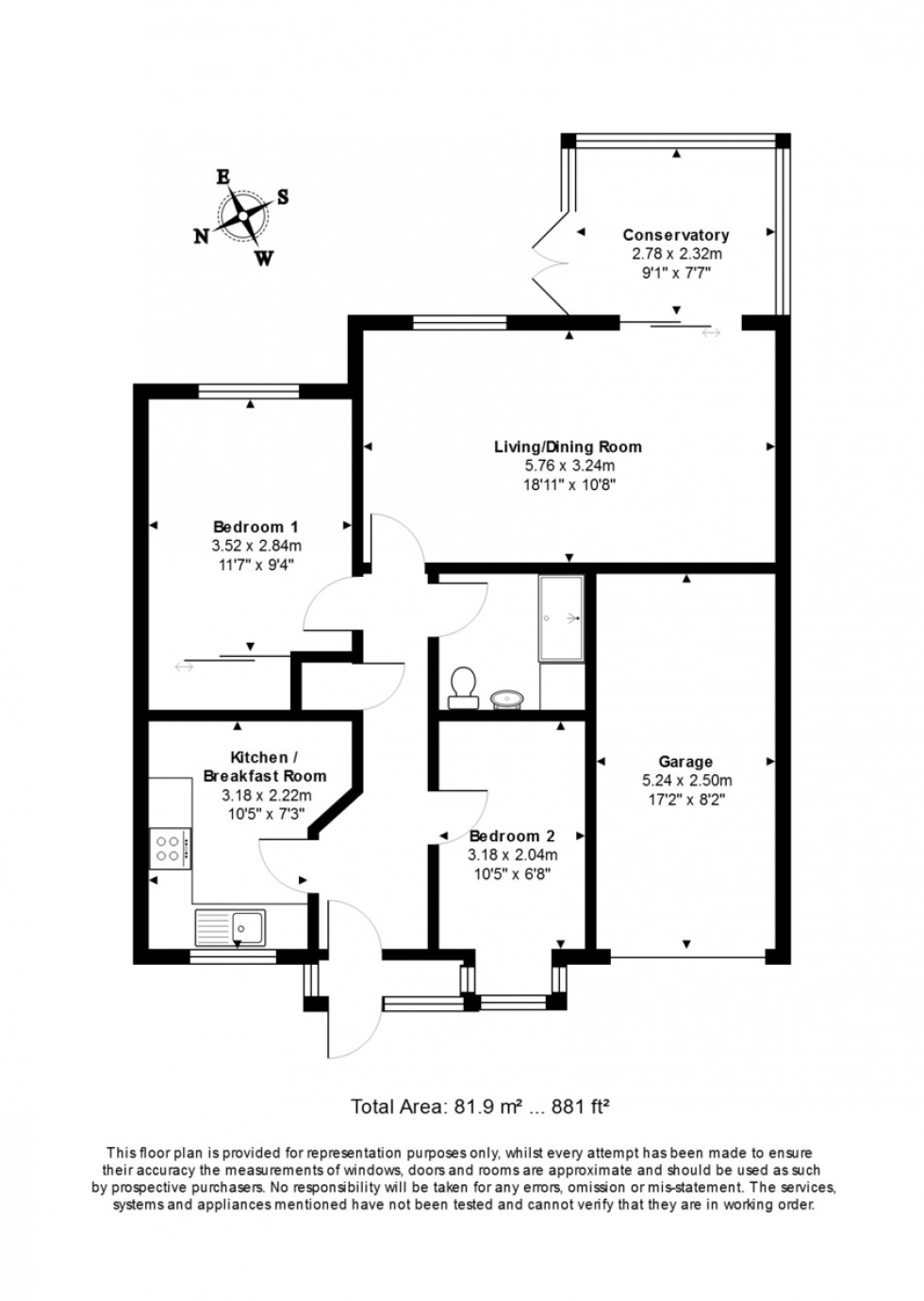 Floorplan for Robert Way, Mytchett, Camberley