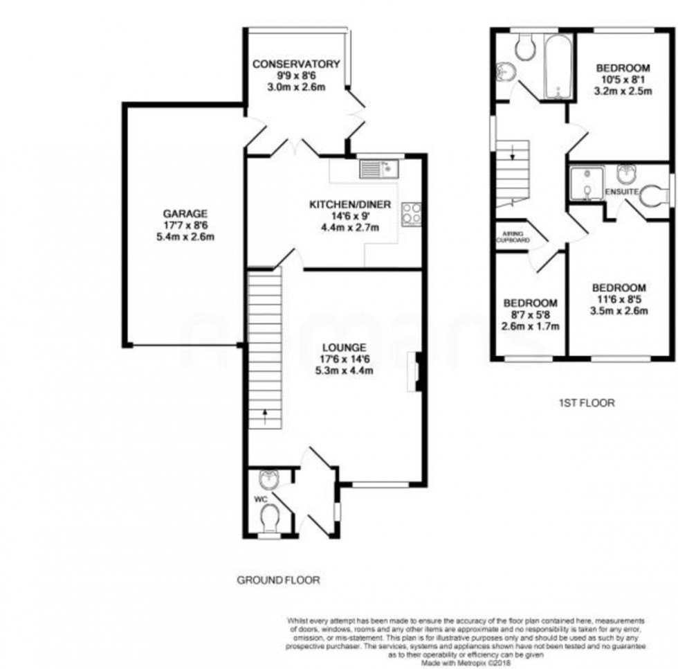 Floorplan for Ash Vale, Aldershot