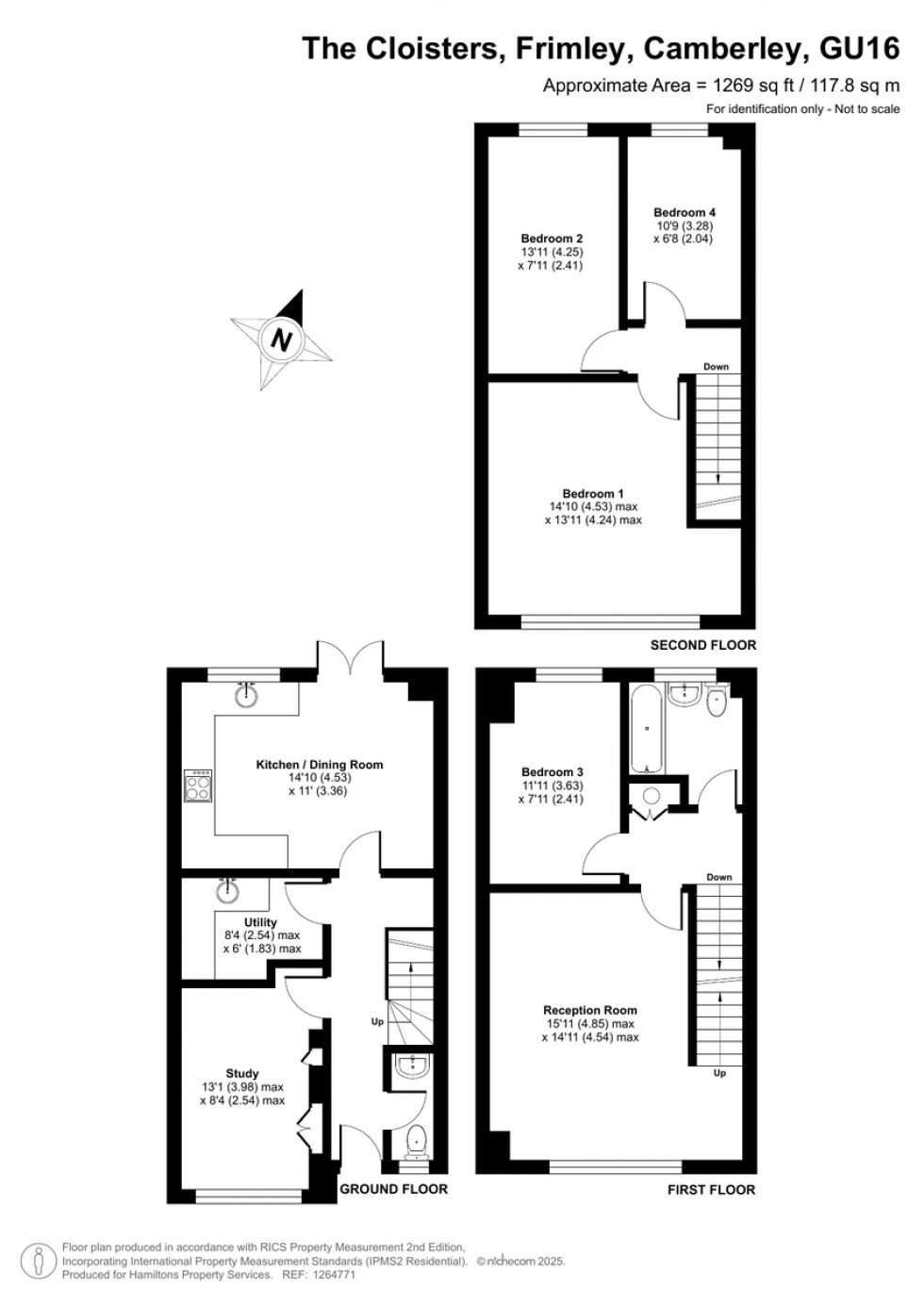 Floorplan for The Cloisters, Frimley, Camberley