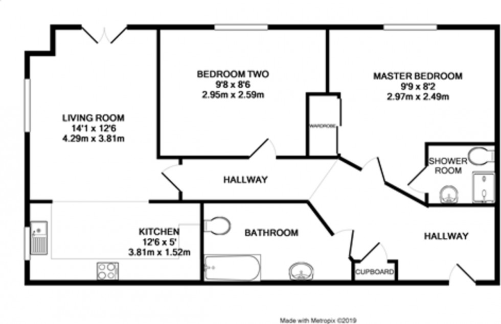 Floorplan for Haskins Gardens, Farnborough