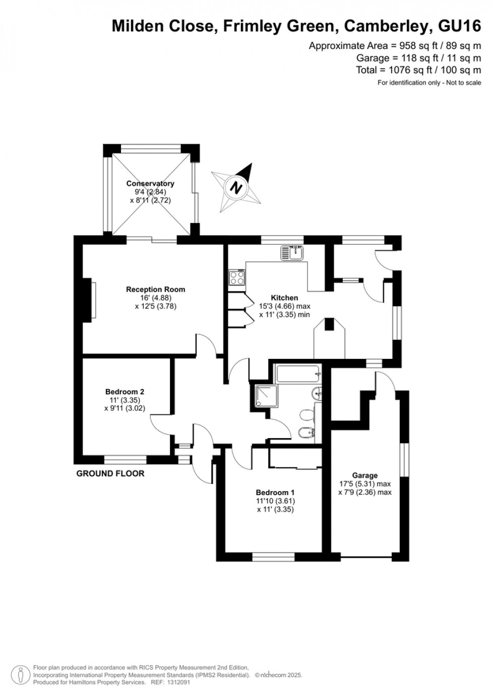 Floorplan for Frimley Green, Camberley