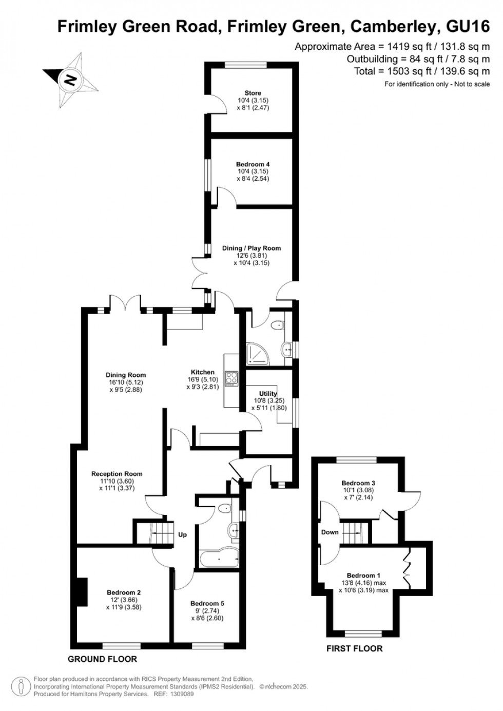 Floorplan for Frimley Green, Camberley