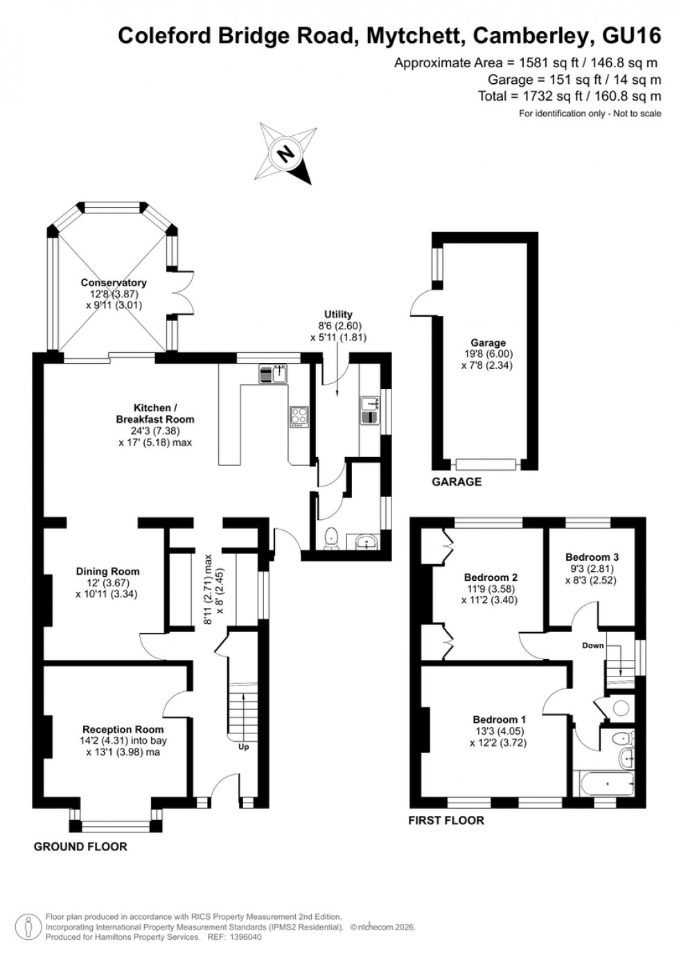 Floorplan for Coleford Bridge Road
