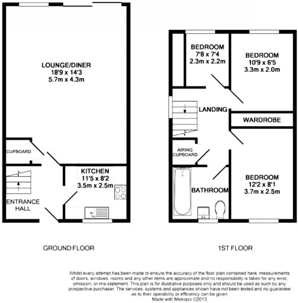 Floorplan for Frimley, Camberley, Surrey