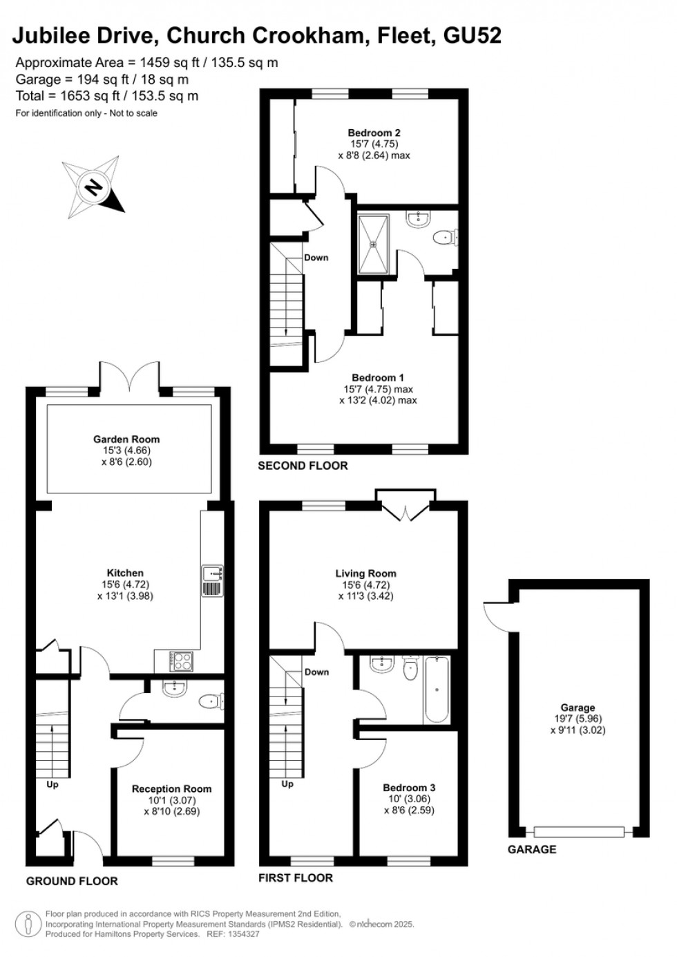 Floorplan for Jubilee Drive, Church Crookham