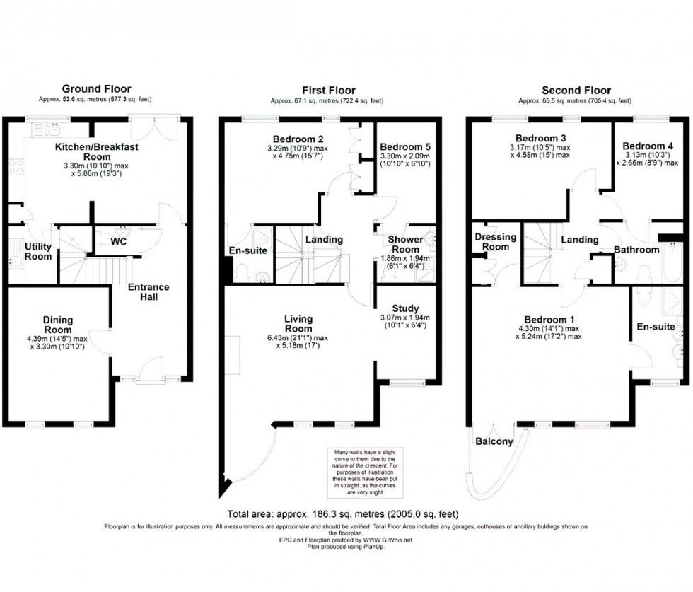 Floorplan for Deepcut, Camberley