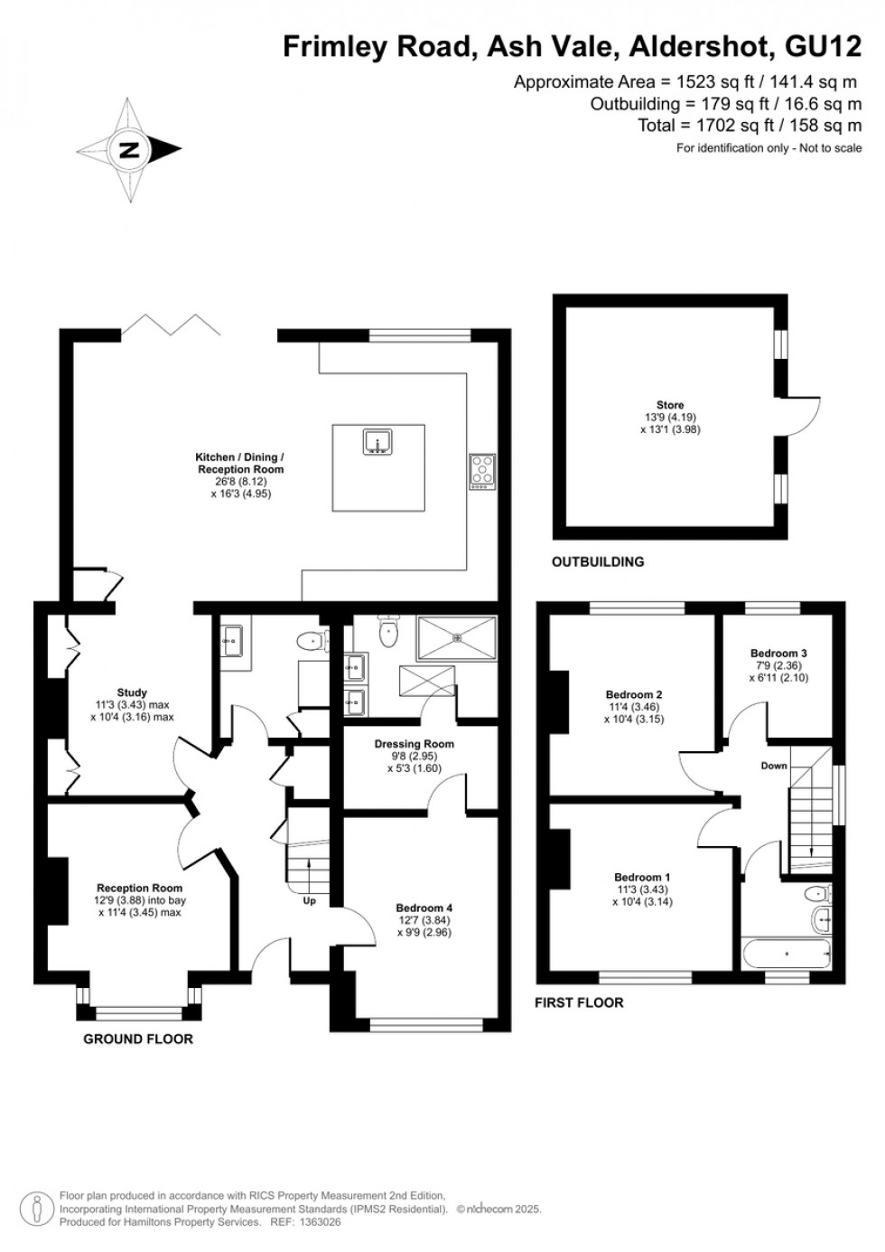 Floorplan for Ash Vale, Aldershot