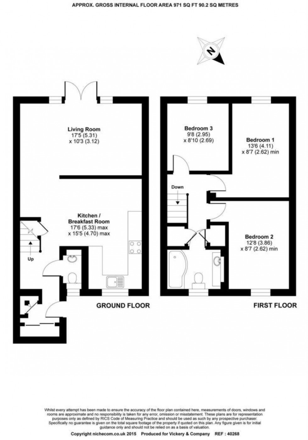 Floorplan for Alsace Walk, Camberley, Surrey