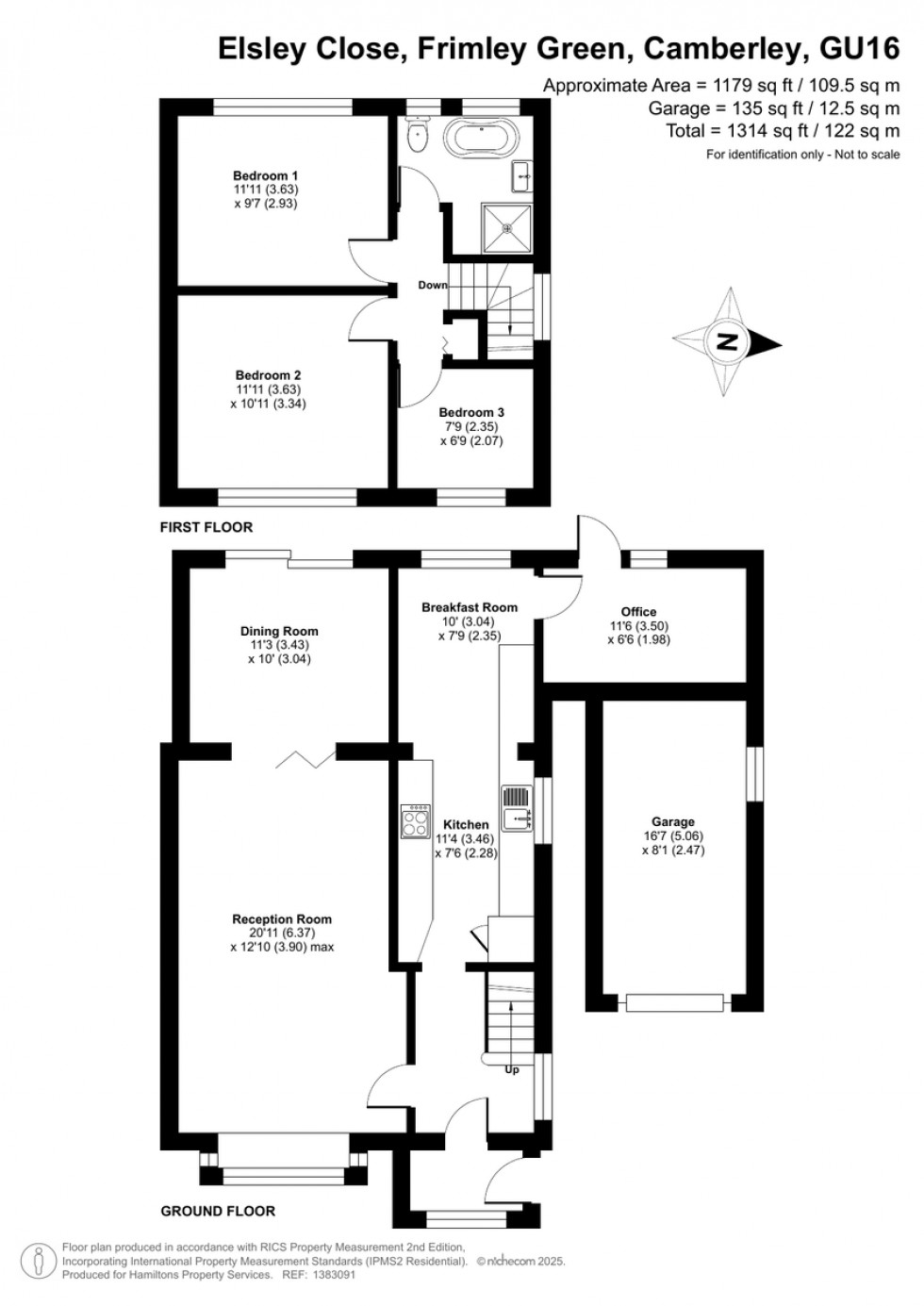 Floorplan for Frimley Green, Camberley