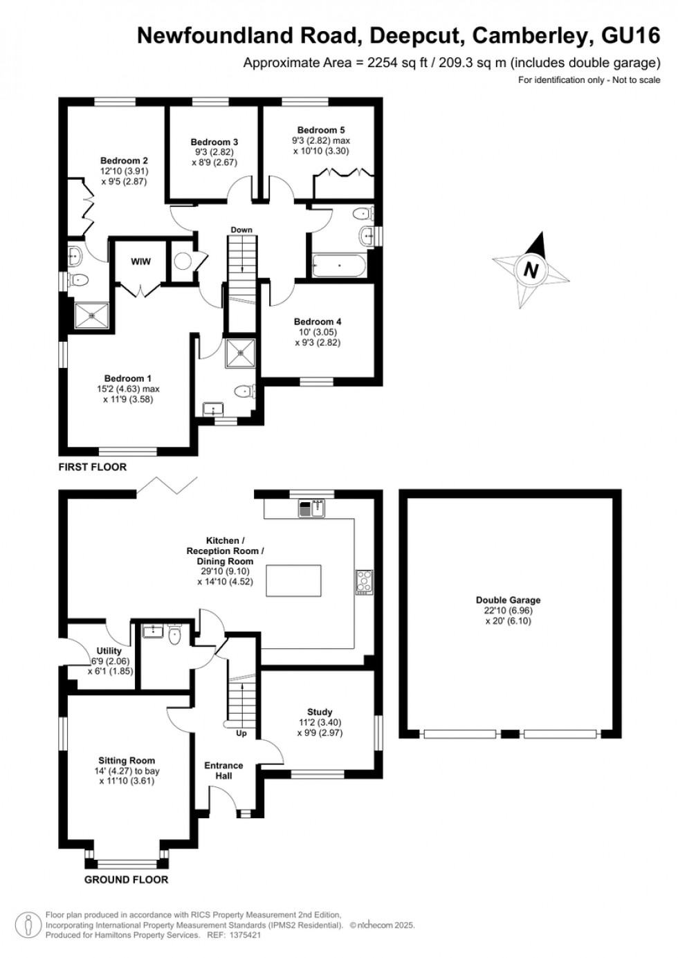 Floorplan for Deepcut, Camberley