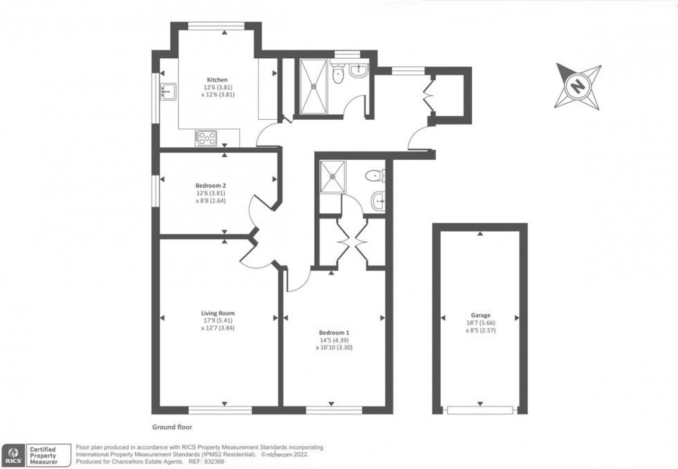 Floorplan for Woodbridge Drive, Camberley