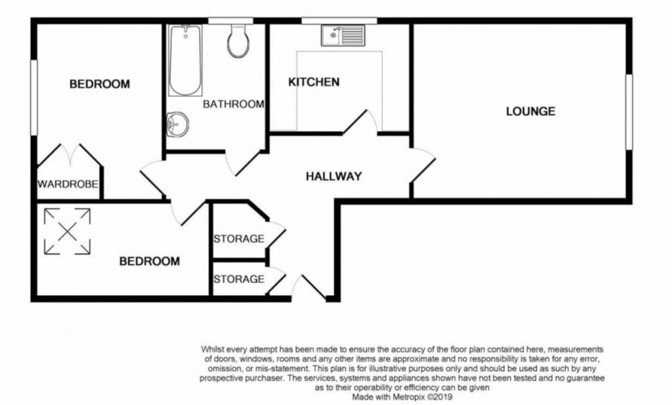 Floorplan for Windsor Close, Farnborough