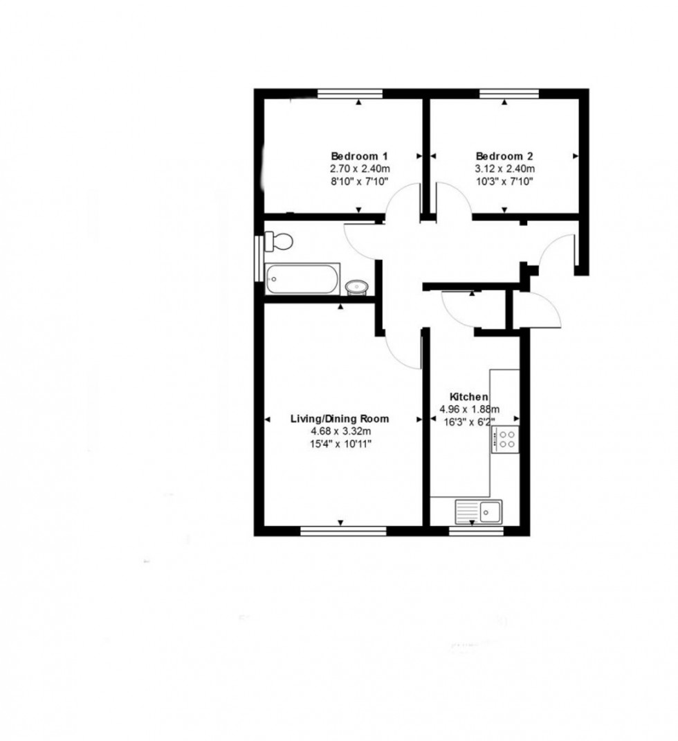 Floorplan for Frimley Green, Camberley