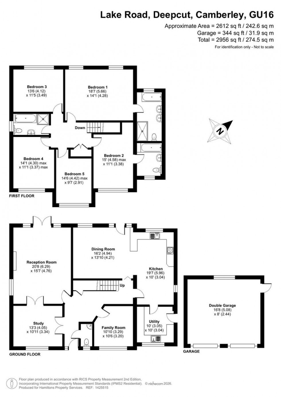 Floorplan for Deepcut, Camberley