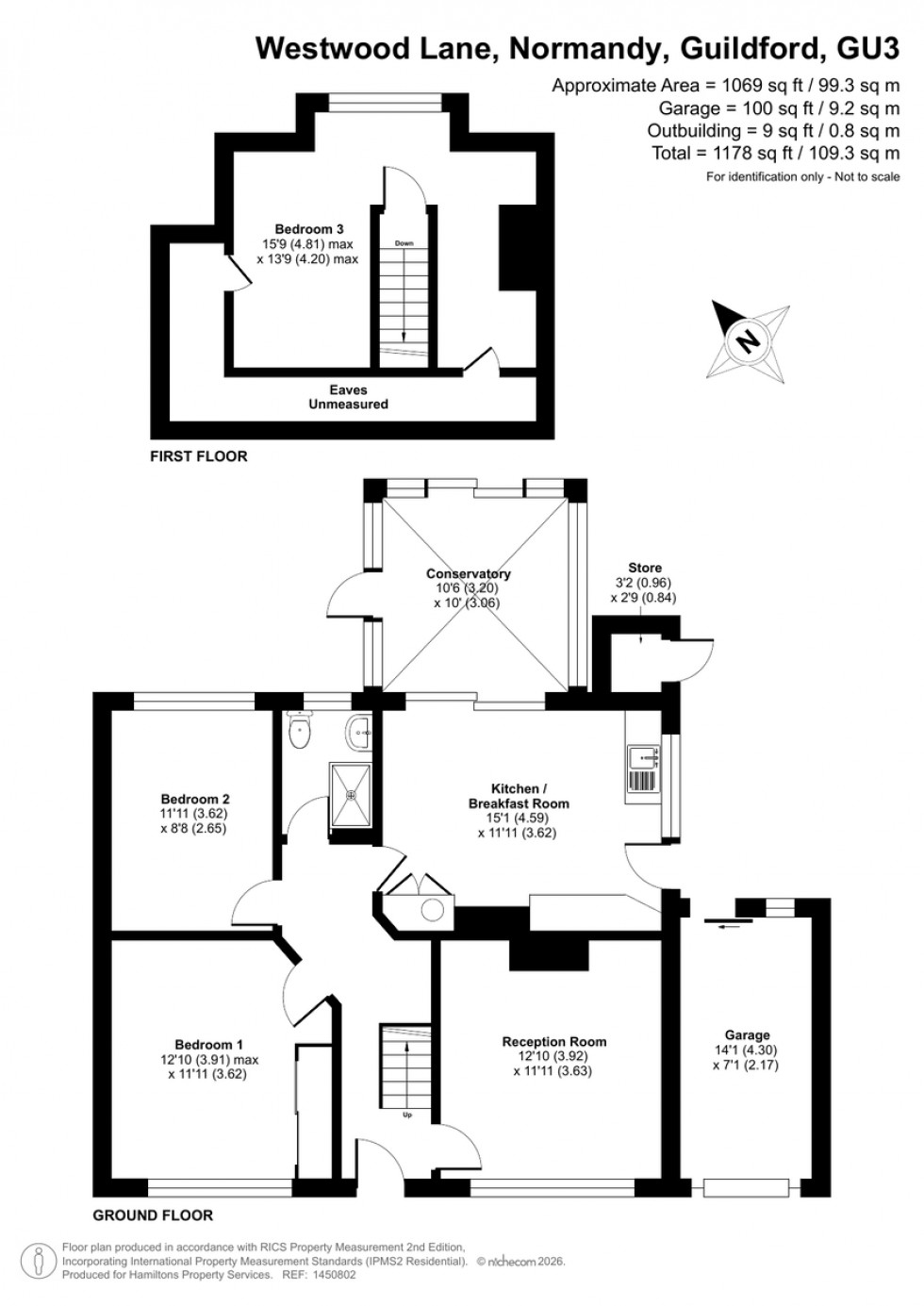 Floorplan for Westwood Lane, Normandy, Guildford